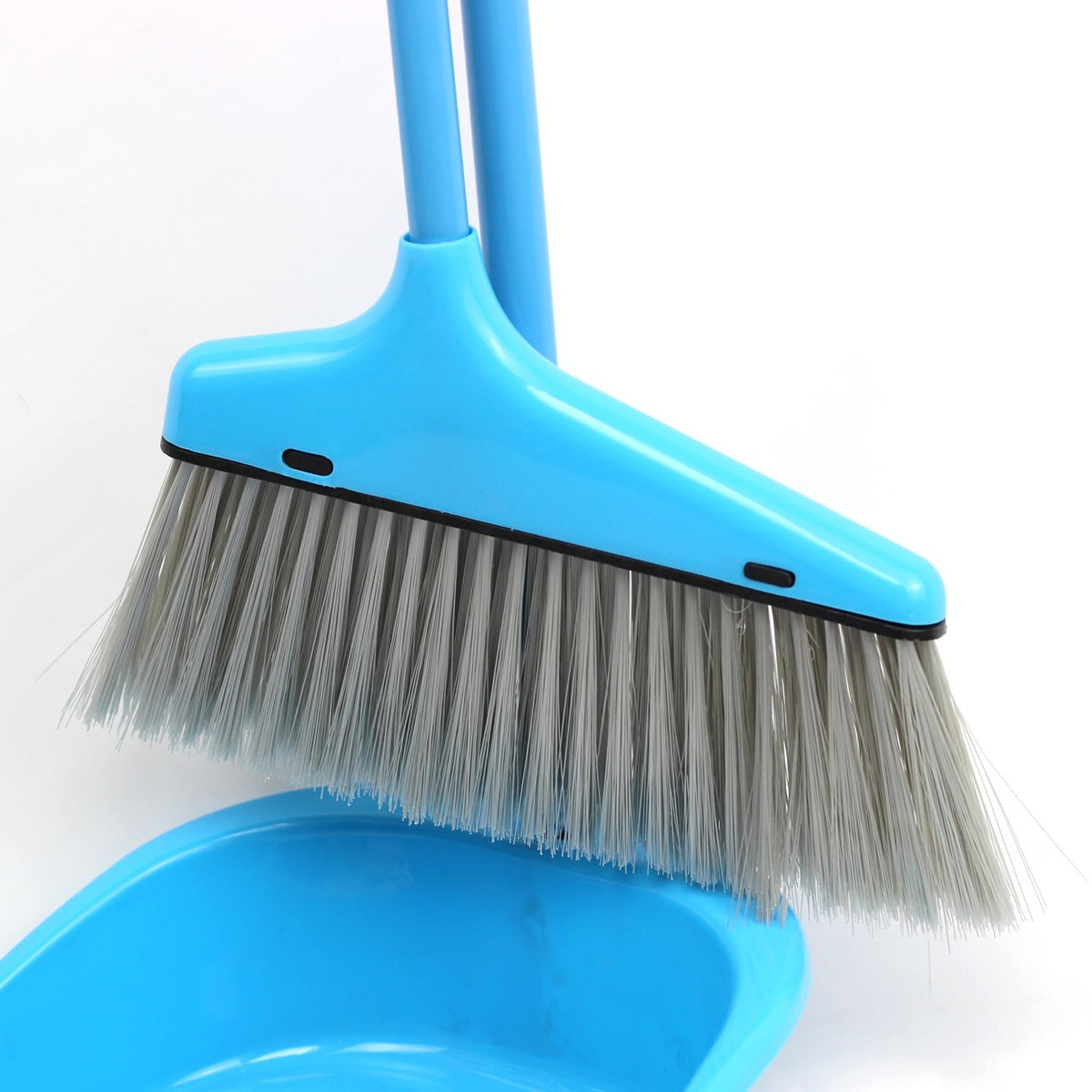 Clean & Care Dustpan with Broom Set Long Handle Household Cleaning tools Home Kitchen Stand up broom Sweeping Floor (ASSORTED)