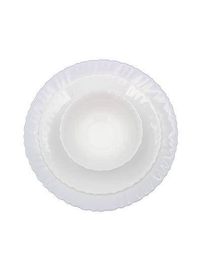 Danny home Opalware Portable 10 Pcs Dinnerware set Dinner plate, Soup plate, Salad bowl, Serving bowl, Serving Plate, Grill Tray Eco-friendly Safe to use, Dishwasher safe