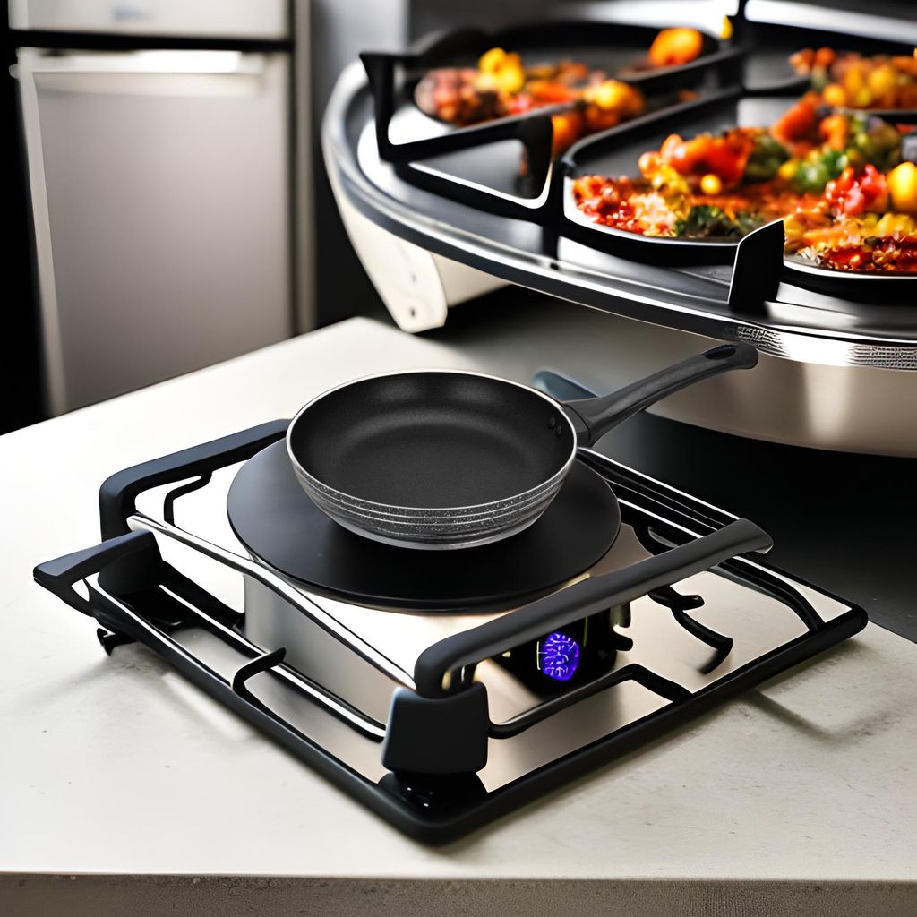 Auroware Long lasting Non-Stick Round Fry Pan Black, Aluminum Durable Three Layer Coating, Induction Cook Bottom, Strong Handle