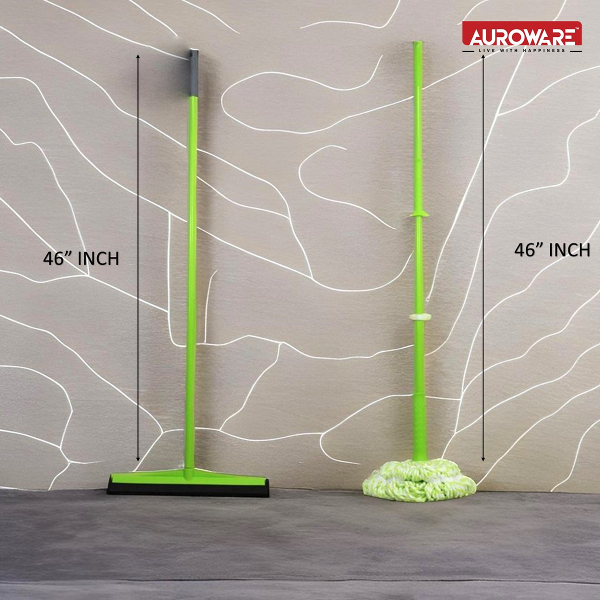 Clean & Care Microfiber Floor cleaning mop and wiper with iron stick strong durable